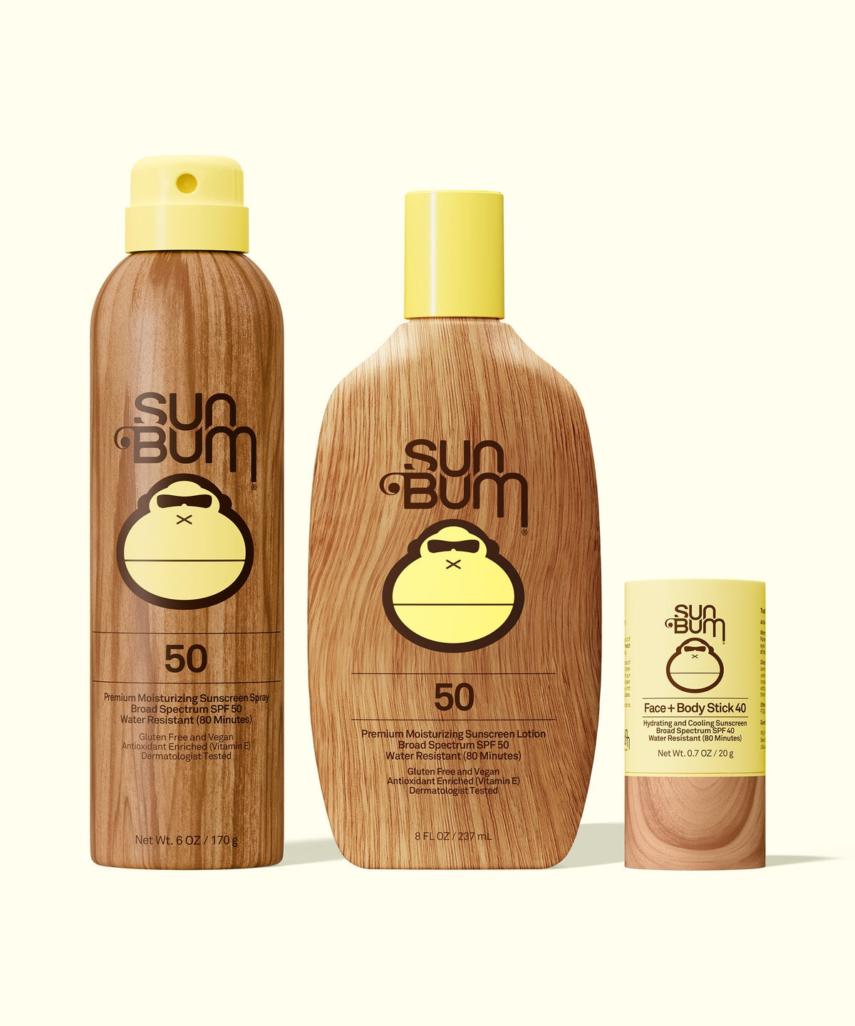 SPF 50 Spray + Lotion + Face and Body Stick 40 Bundle R1